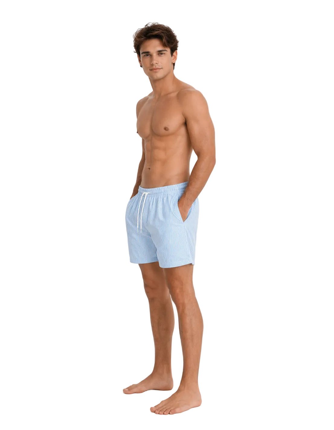 Costa Shorts in Blue & White