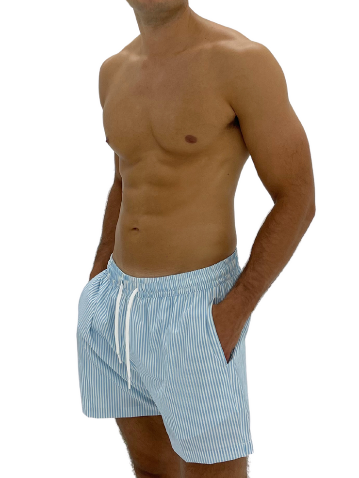 Costa Shorts in Blue & White